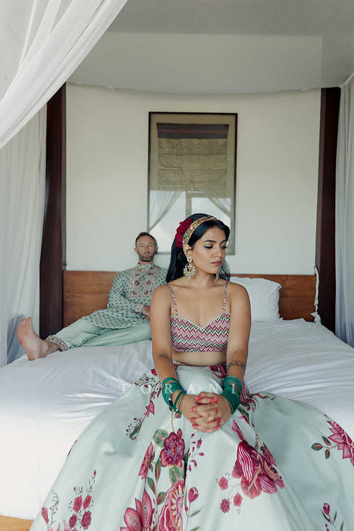 Pracheta Choudhary Bailey With Her Partner In Our Jaituni Gooncha Lehenga Set & Jaituni Tejal Kurta Set