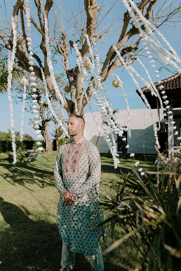 Pracheta Choudhary Bailey With Her Partner In Our Jaituni Gooncha Lehenga Set & Jaituni Tejal Kurta Set