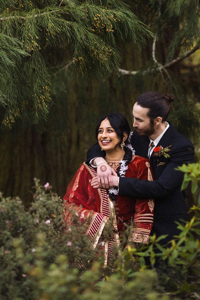 Hana in our Sindoori Yoshita Makhmal Kurta Set