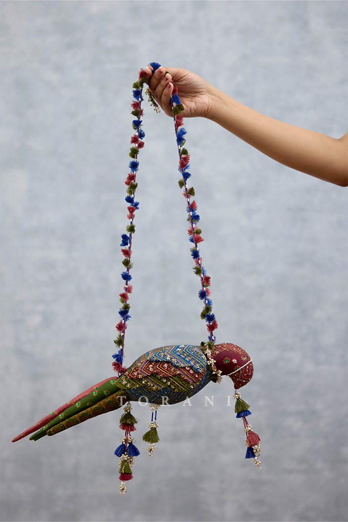 Virasa Zeenat Parrot Potli Bag