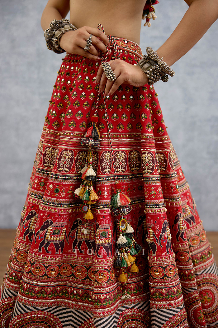 Raktika Mashaal Mirali Lehenga Set