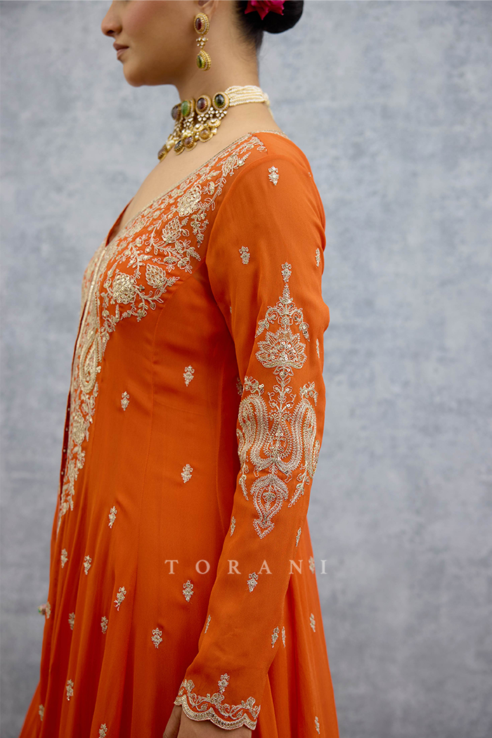 Sandali Alizay Anarkali Set