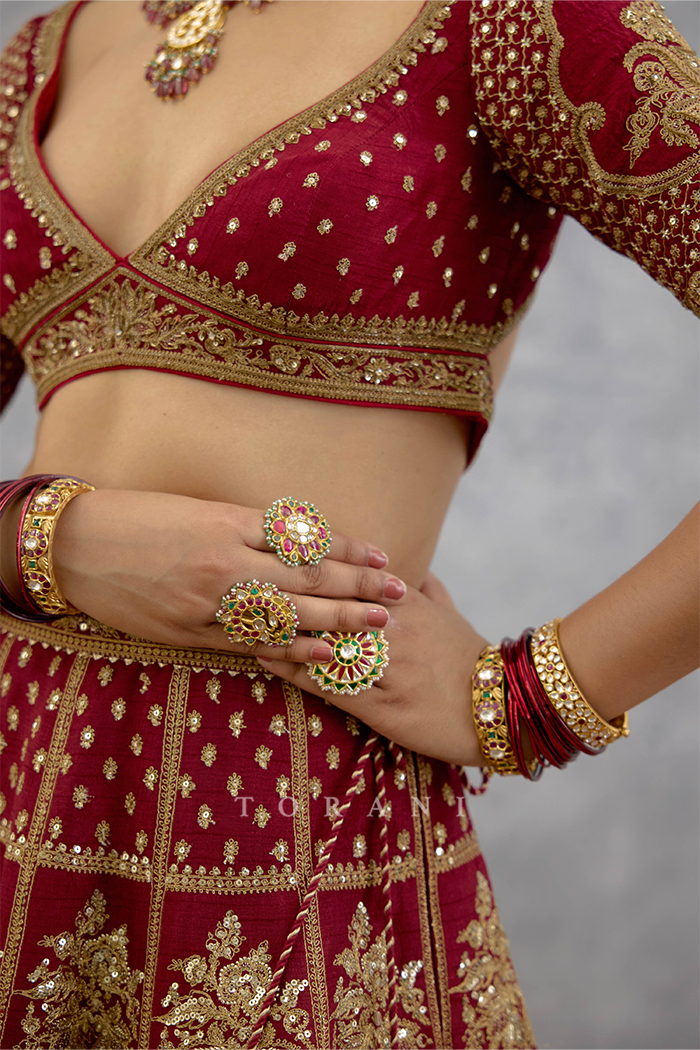 Kumkumi Areej Lehenga Set