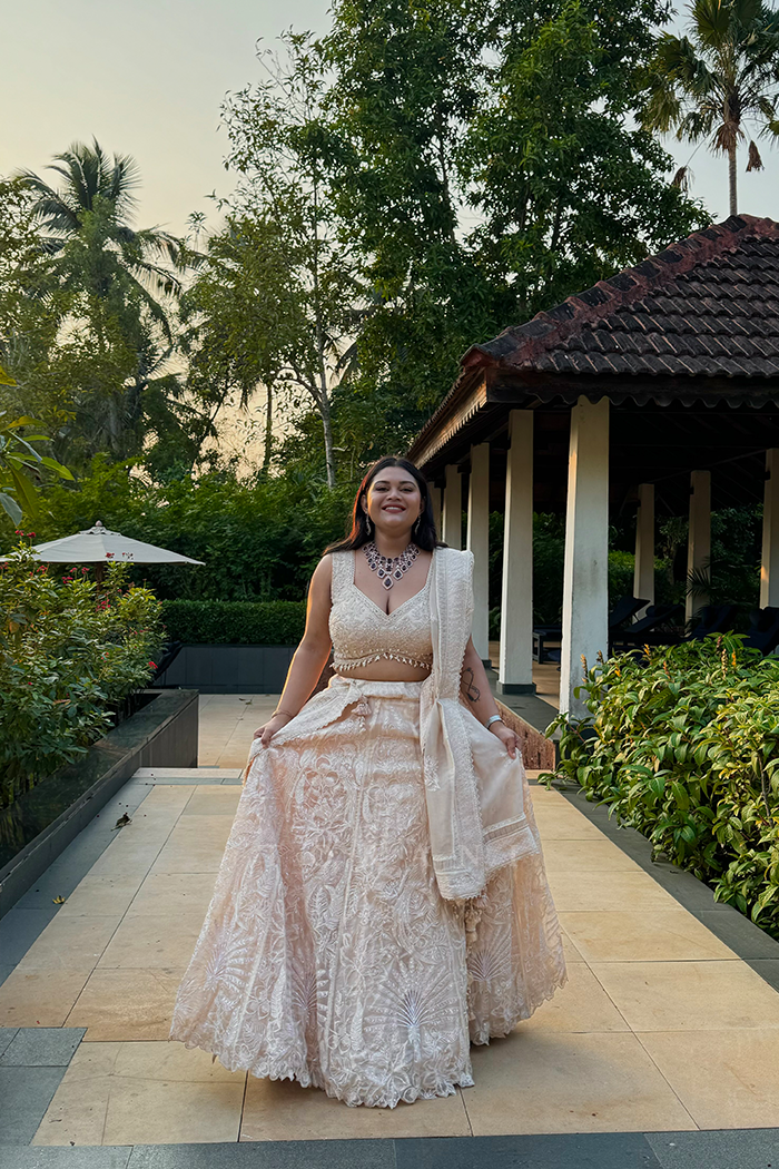 Baishalee Modi In Our Custom Mradu Advika Lehenga Set