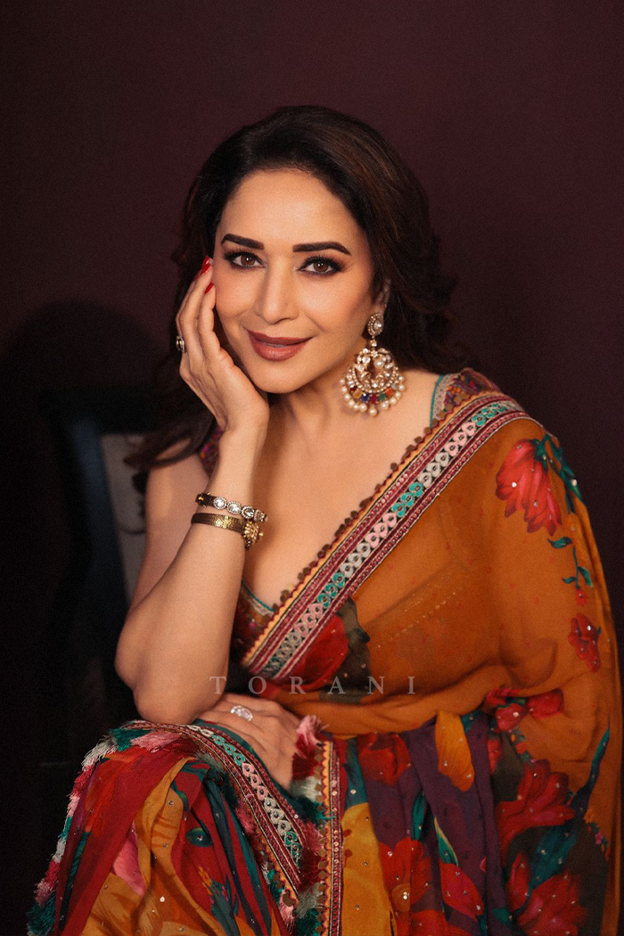 Madhuri Dixit in our Dil Rang Nigar Saree Set