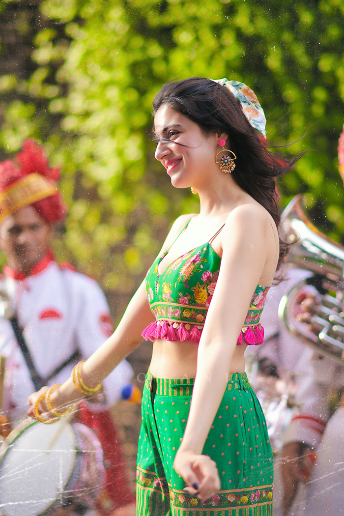 Divya Khosla In Our Panna Ezzah Cape Set