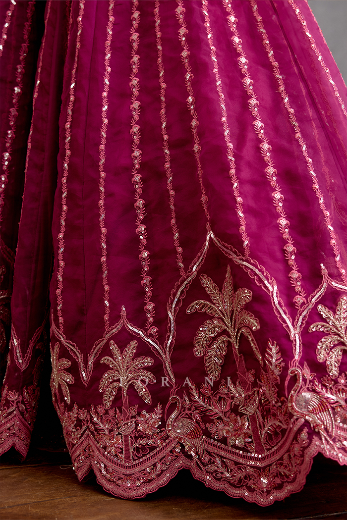 Padmaraga Wrija Lehenga Set