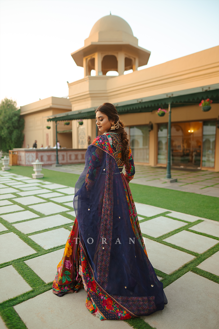 Sakshi in our Dil Rang Zareen Anarkali Set