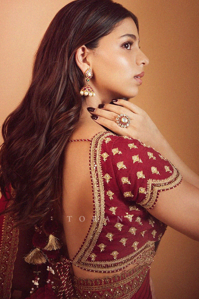 Suhana Khan In our Shamse Lasika Manmayi Saree Set