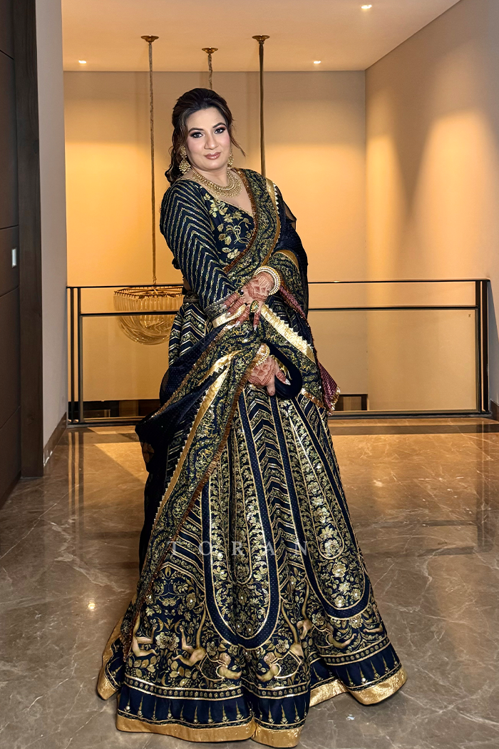 Shruti Jain In Our Custom Gulghast Hayat Lehenga Set