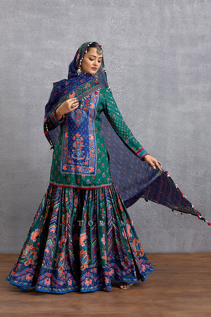 Mayurika Dakshaa Sharara Set