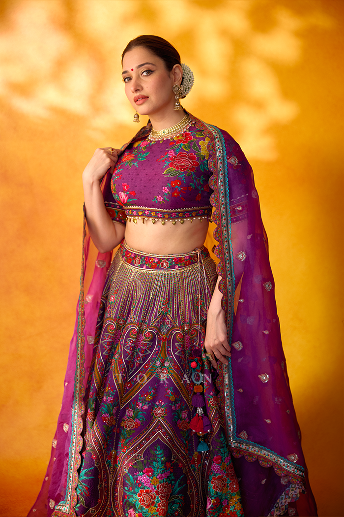Tamannaah Bhatia in our Dil Kusha Iram Lehenga Set