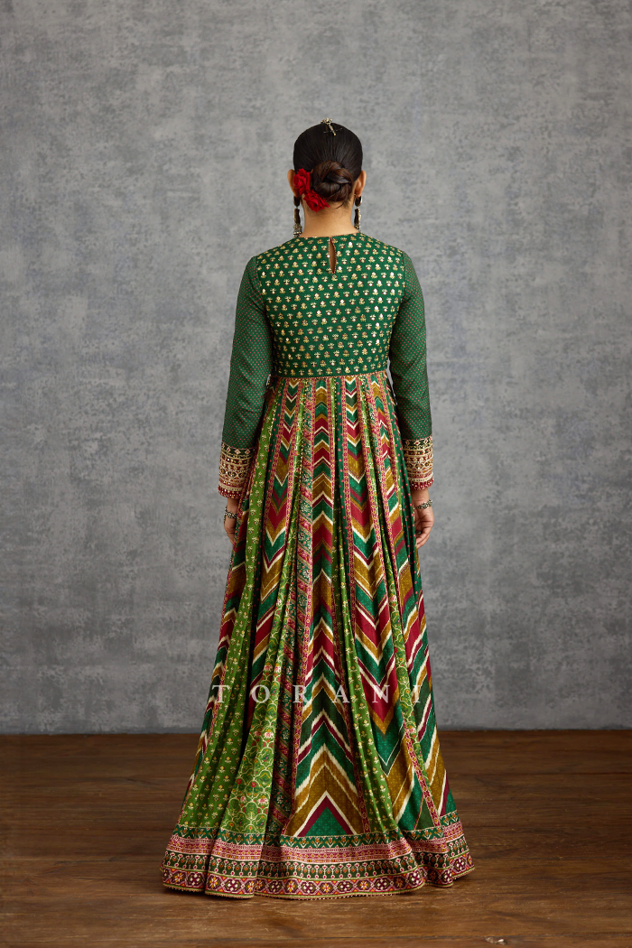 Harit Shabnoor Anarkali Set