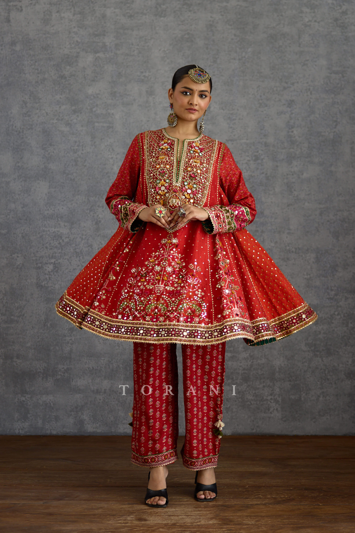 Raktika Baroque Kurta Set