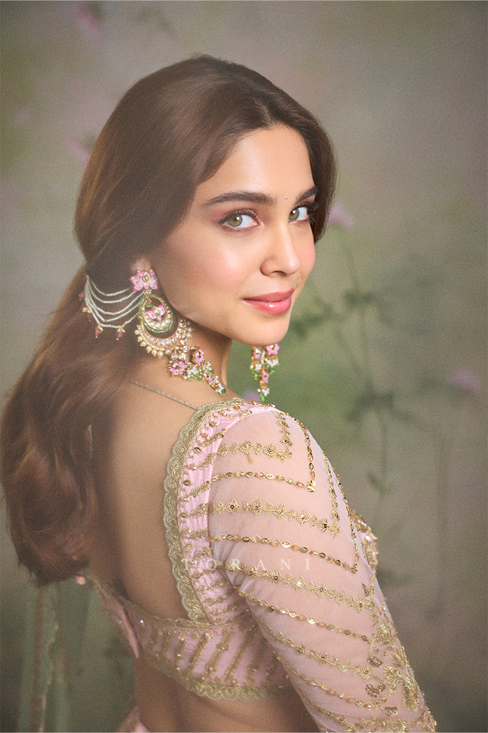 Sharvari Wagh in our Sheesh Gul Eira Pusta Lehenga Set