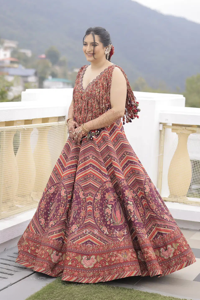 Avaani Chanana in our Laalima Raasya Abhisarika Lehenga Set
