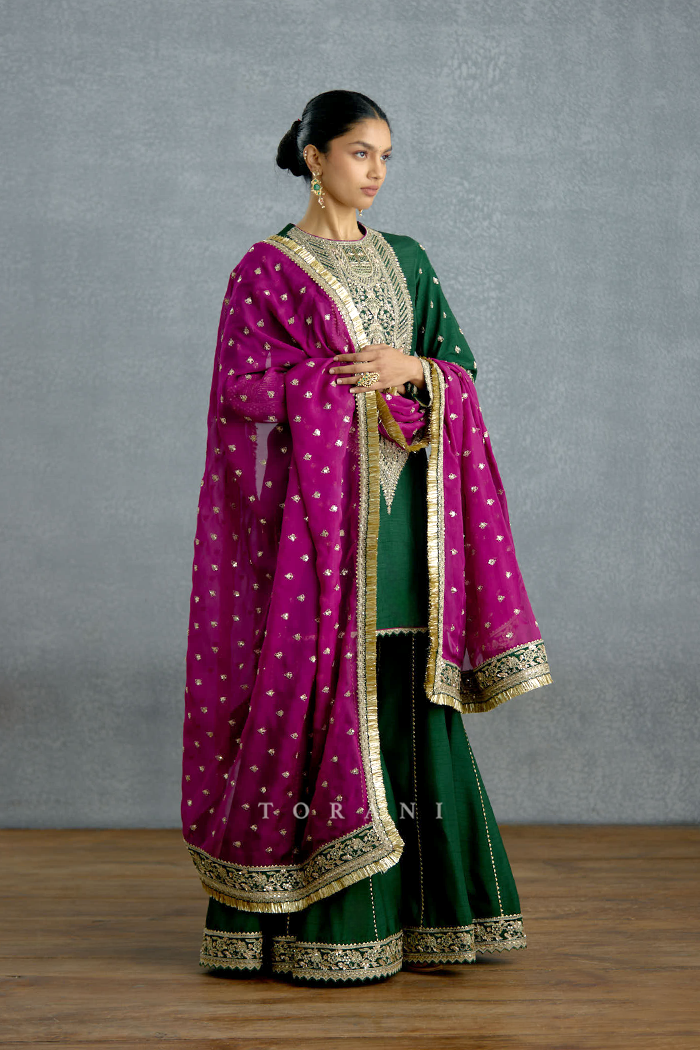 Jamuni Zamrud Sharara Set