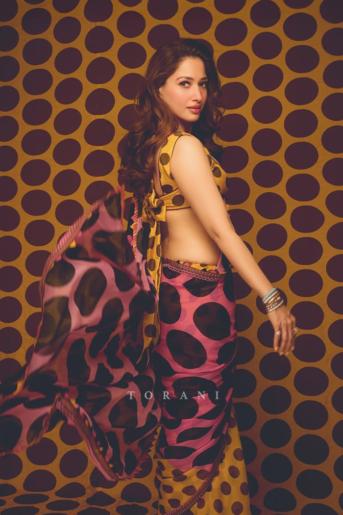 Tamannaah Bhatia in our Neyari Kavini Saree Set