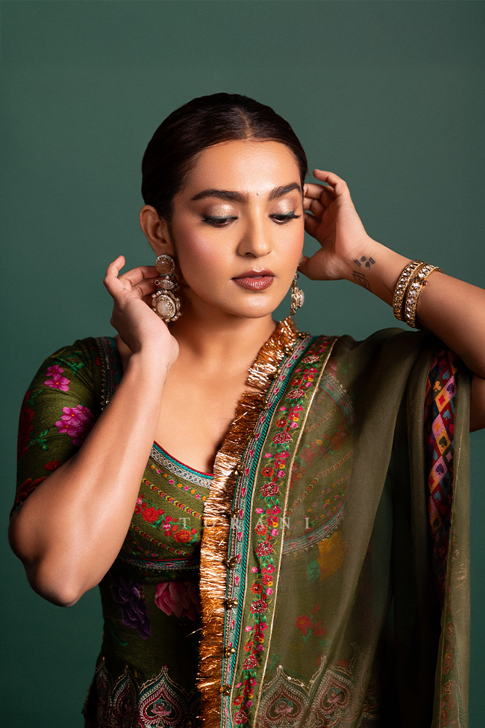 Parvathy Thiruvothu in our Dil Saaz Lara Lehenga Set