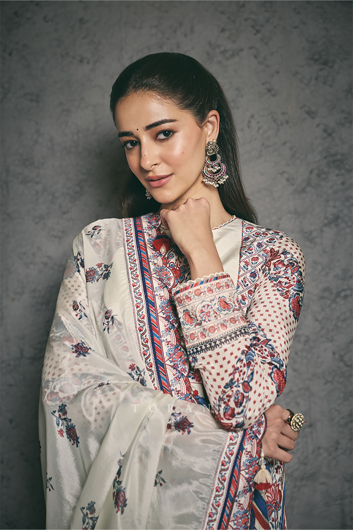 Ananya Panday in our Coromandel Nandita Anarkali Set