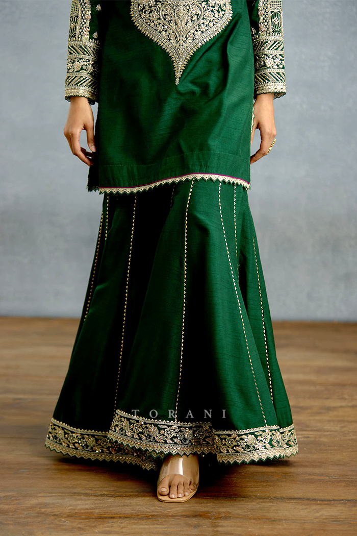 Jamuni Zamrud Sharara Set