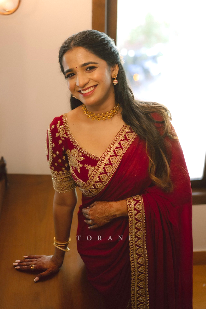 Vandana Vijayan in our Shamse Lasika Saree