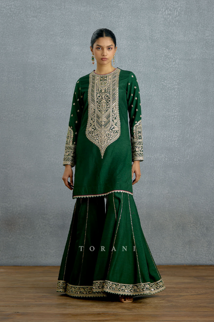 Jamuni Zamrud Sharara Set