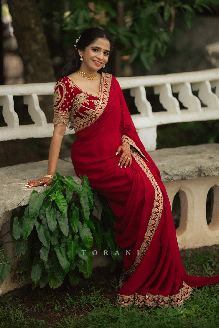 Vandana Vijayan in our Shamse Lasika Saree