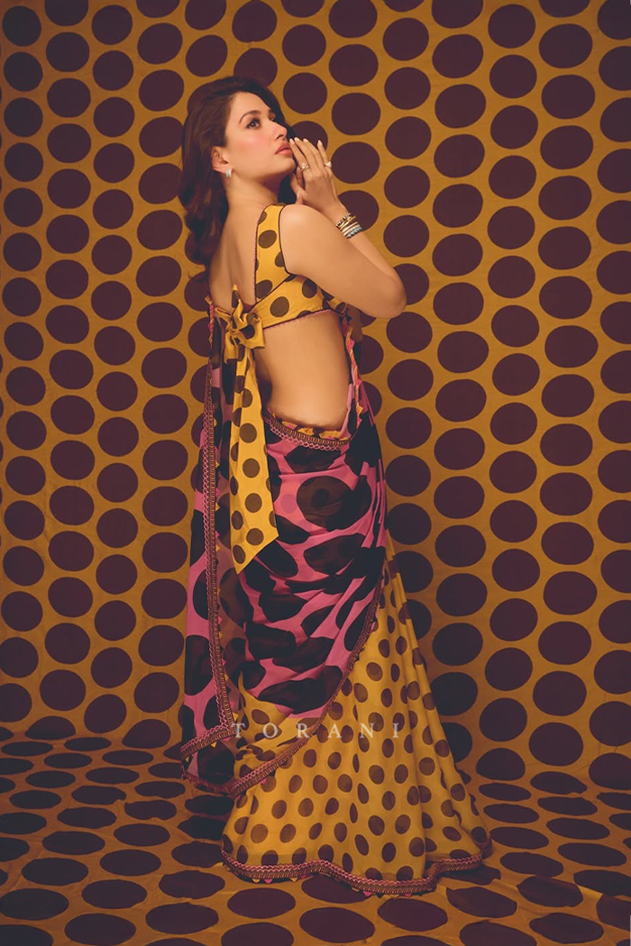 Tamannaah Bhatia in our Neyari Kavini Saree Set