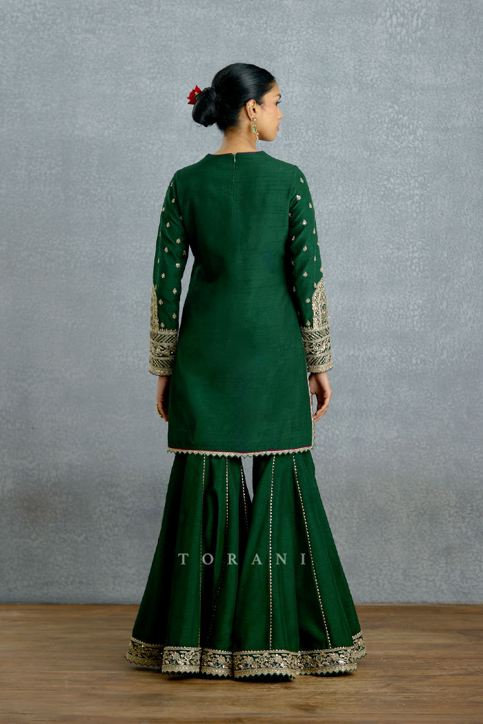 Jamuni Zamrud Sharara Set