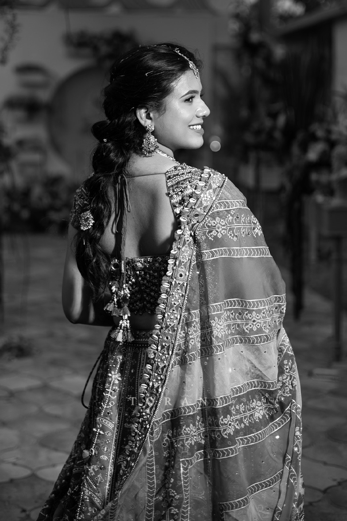 Anushka Agarwal in our Rangili Dhruvi Drashti Lehenga Set