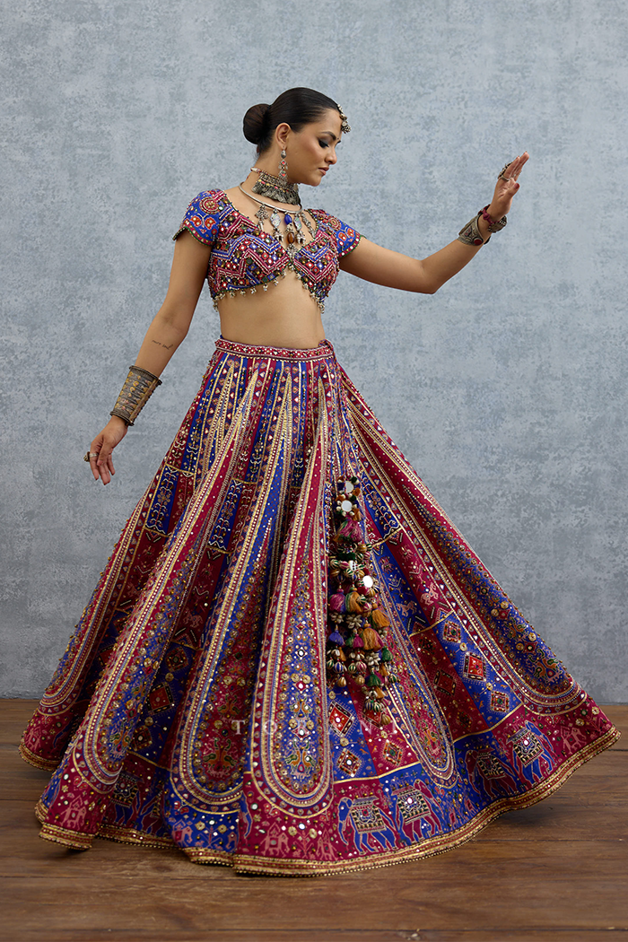 Niladri Surkhi Varna Lehenga Set