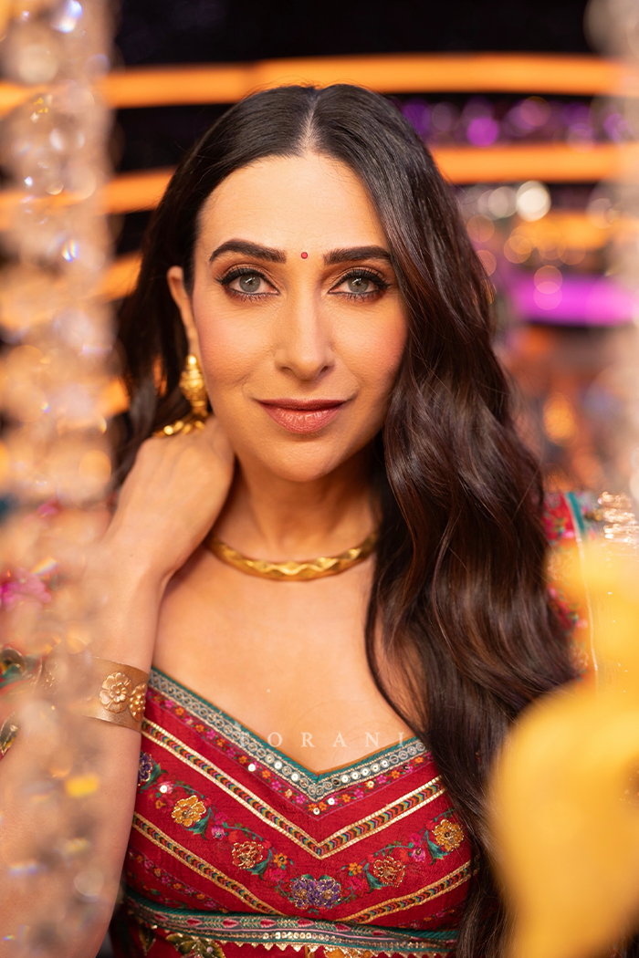 Karisma Kapoor in our Dil Surkh Avora Lehenga Set