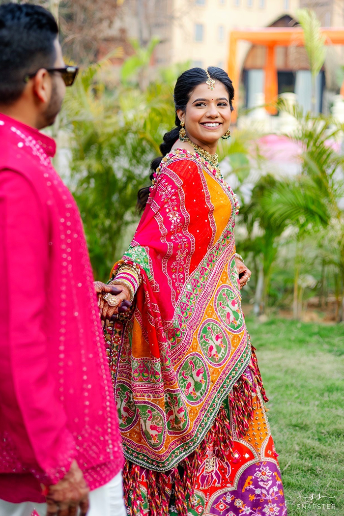 Anushka Agarwal in our Rangili Dhruvi Drashti Lehenga Set