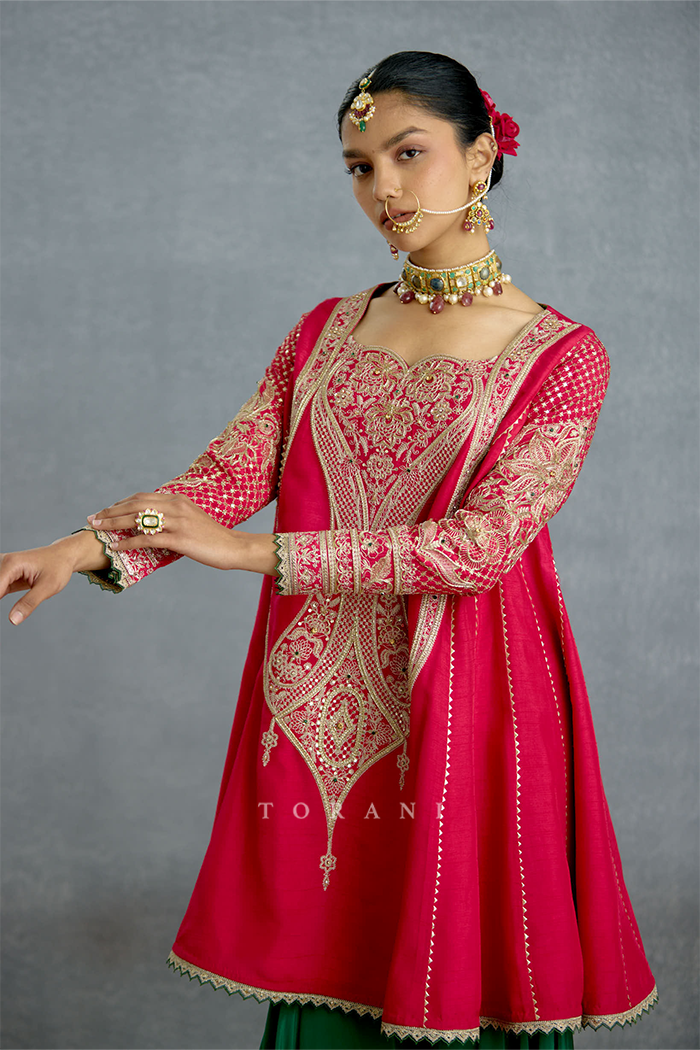 Dilkash Zamrud Sharara Set