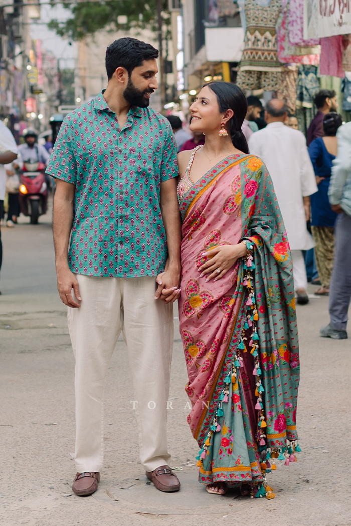 Disha in our Dil Ruba Arsia Azmat Saree Set