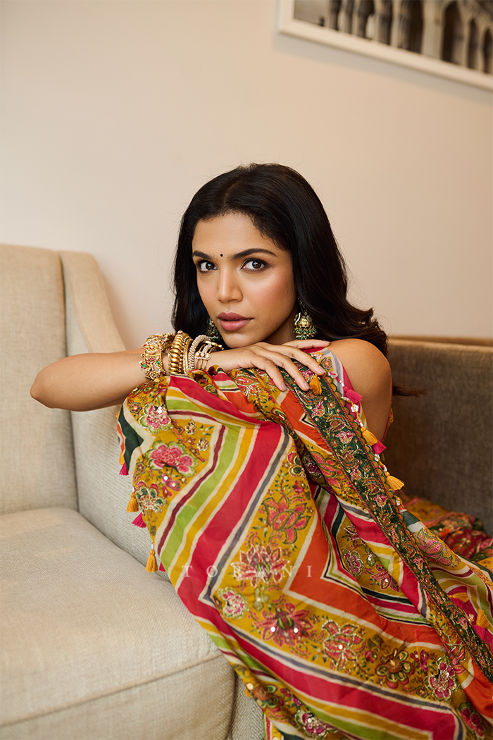 Shriya Pilgaonkar in our Chitrangi Sarika Anarkali Set