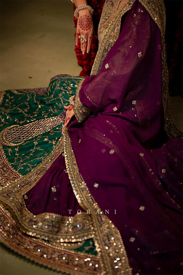 Ashna in our Custom Sabeena Sharara Set