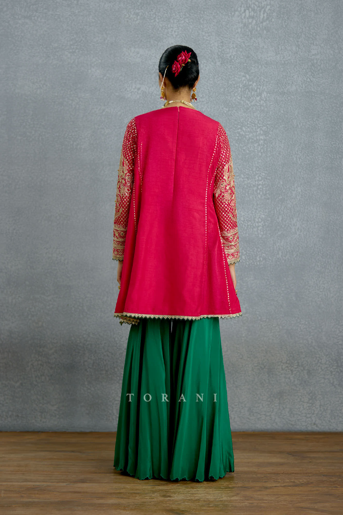 Dilkash Zamrud Sharara Set