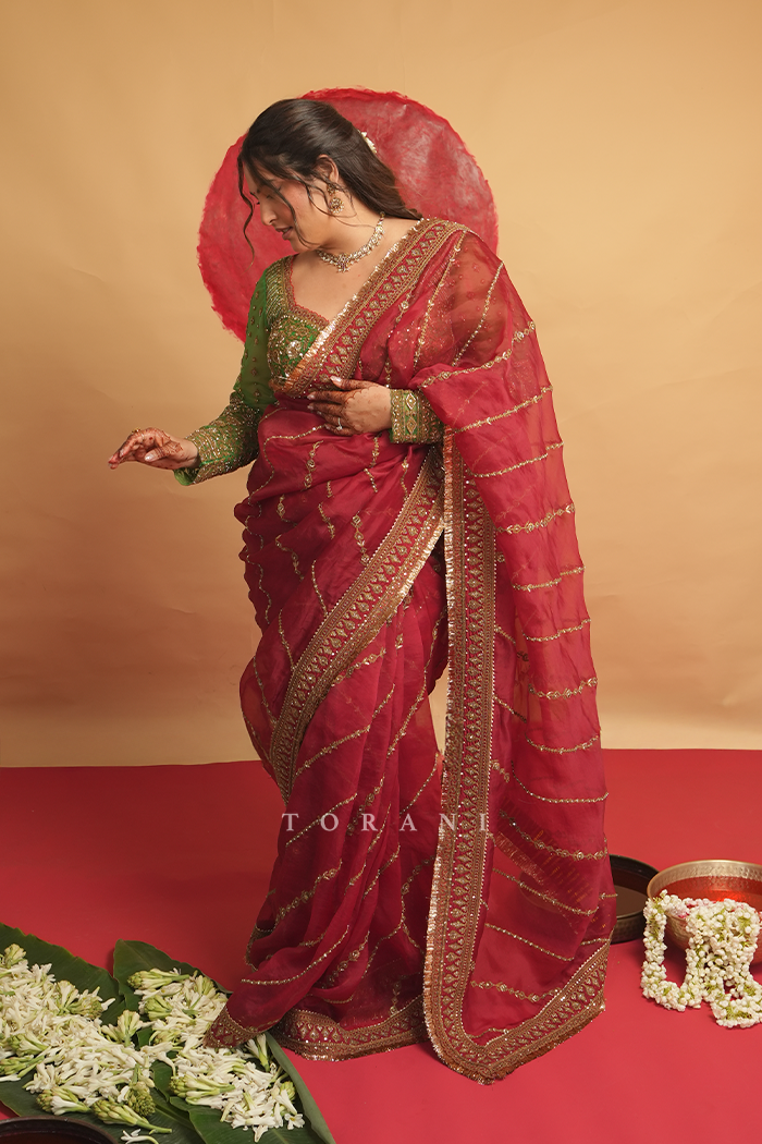 Sakshi Sindwani In our Saroja Ramani Saree Set