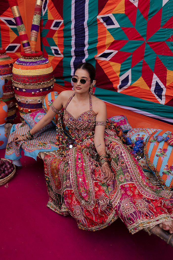 Shruti Bhargava & Shubham Torani in our Custom Patola Set