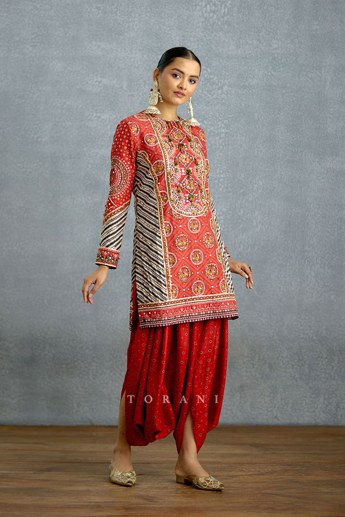 Raktima Patola Cowl Kurta Set