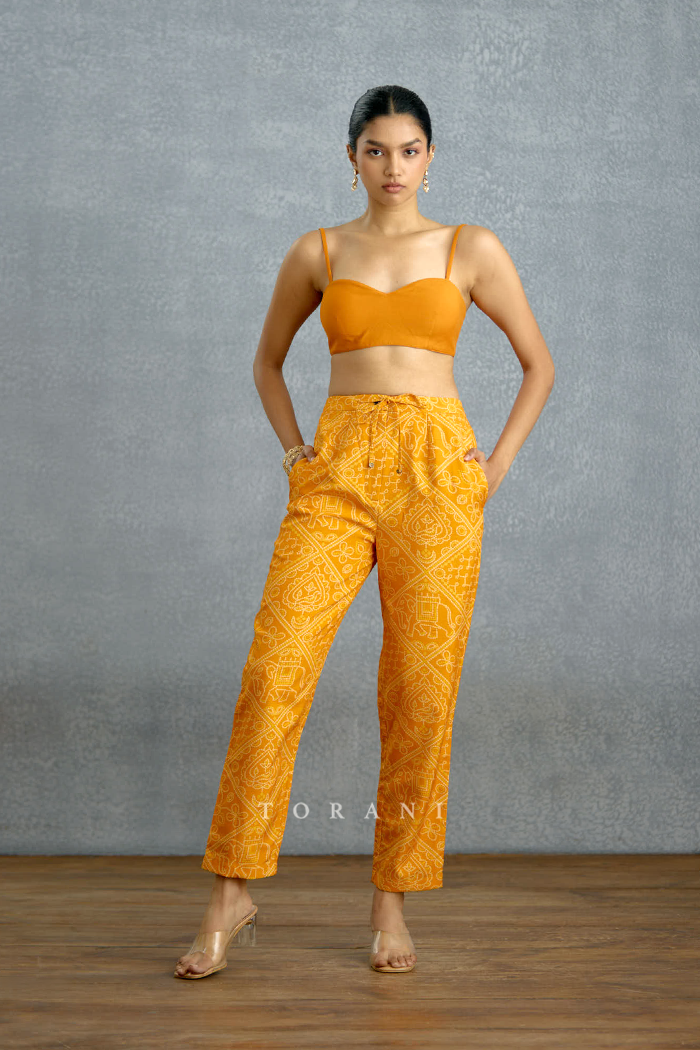 Aftabiya Zard Kaftan Set