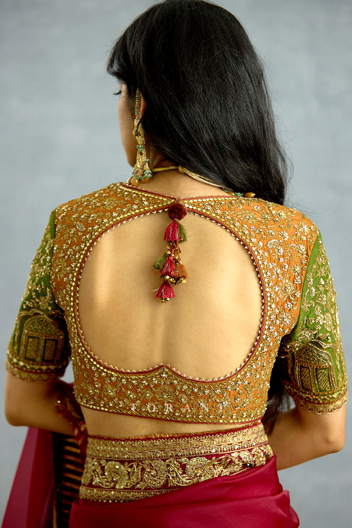 Nuraan Sabz Mehel Blouse