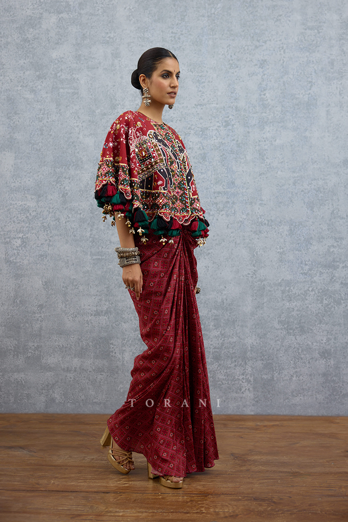 Surkhi Nagari Dhoti Set