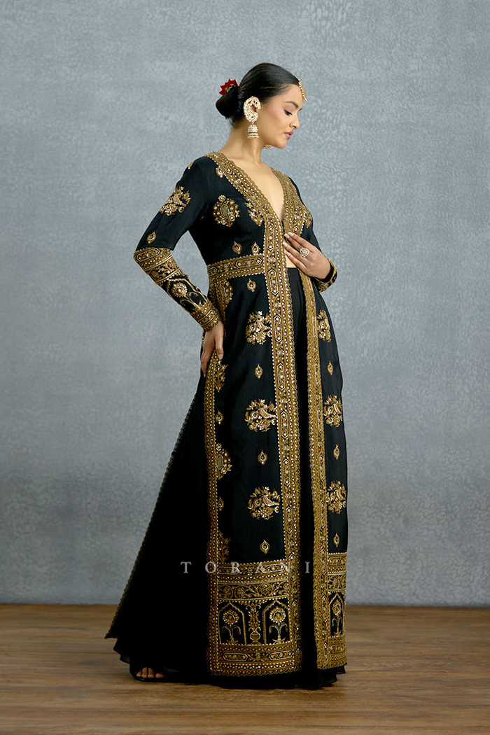 Siyahi Malika Jacket Set