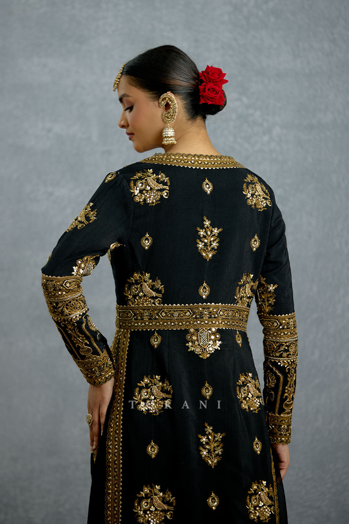 Siyahi Malika Jacket Set