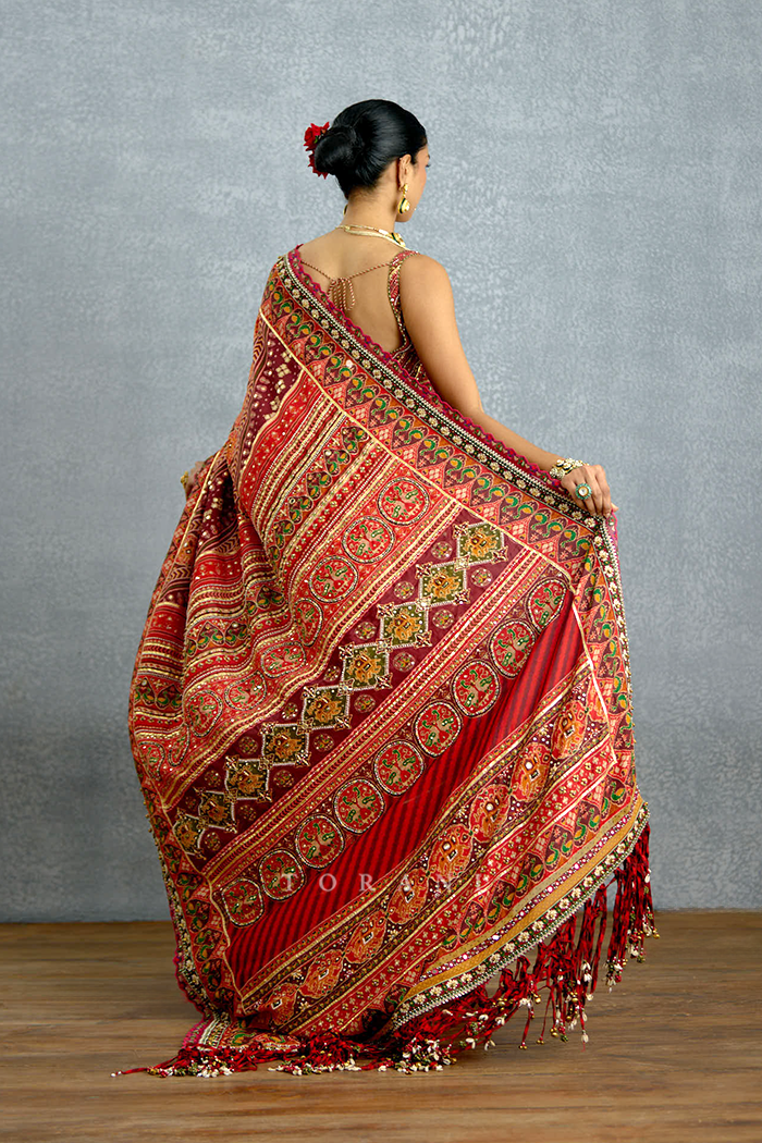 Chitrita Jinal Mirali Saree