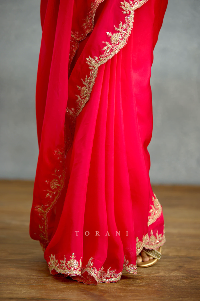 Malka Aab-e-Gulaab Ombre Saree