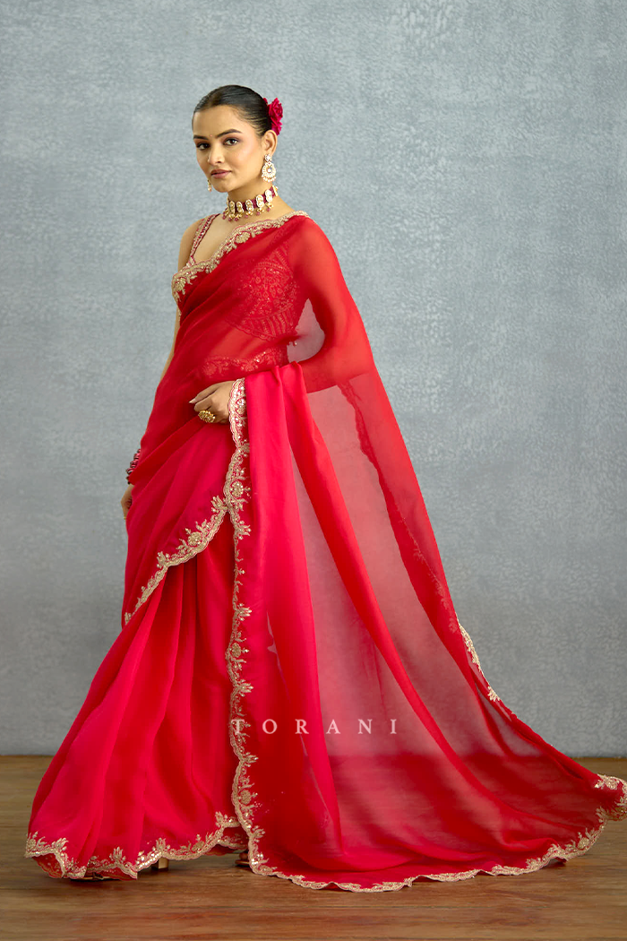 Malka Aab-e-Gulaab Ombre Saree